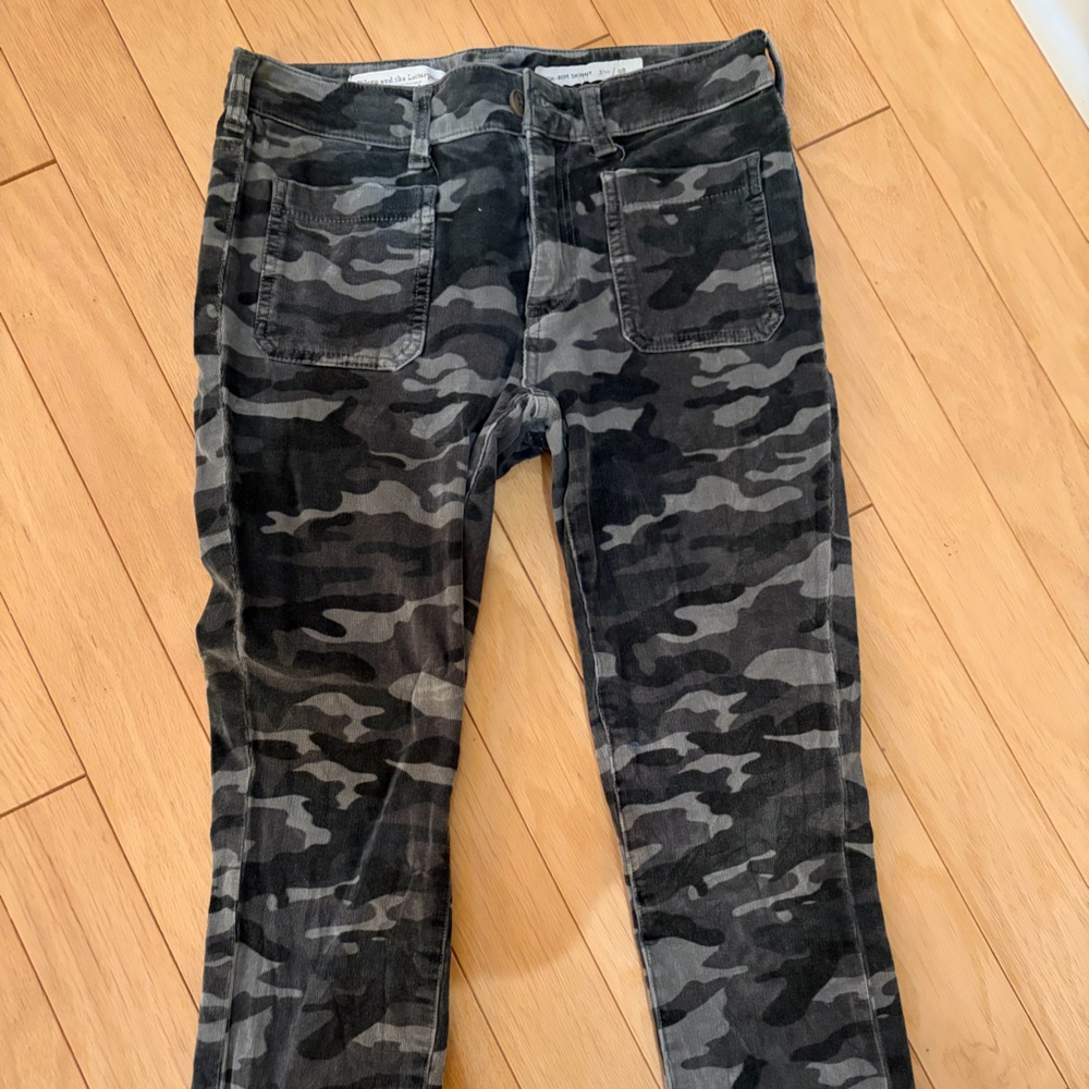Pilcro and the Letterpress Camouflage Straight Leg Pants
